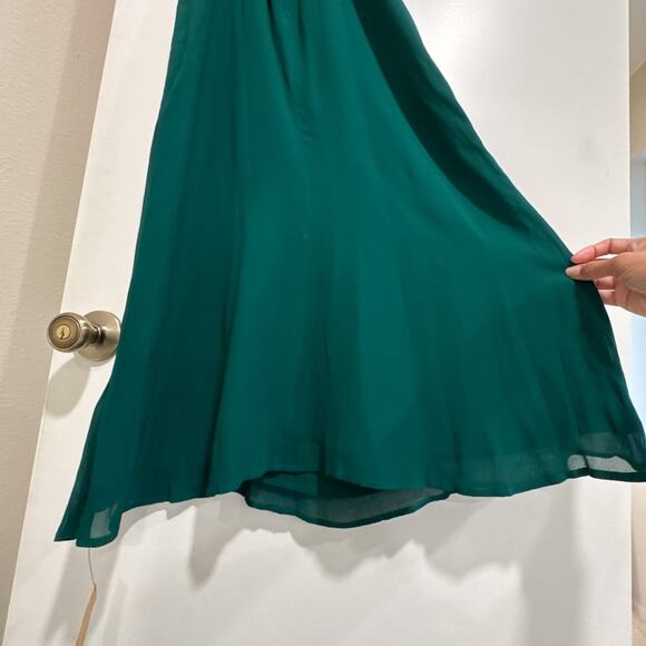 Reformation NEW Camari Dress Emerald Green Midi Size 4 - Picture 7 of 10